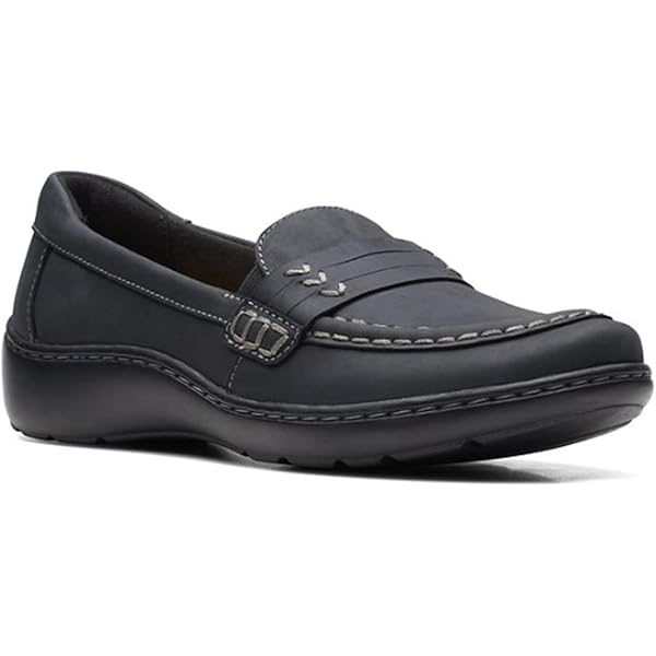 Clarks Cora Viola 22cm 本革 Amazon.com | Clarks Women's Cora Viola Loafer, Black Leather